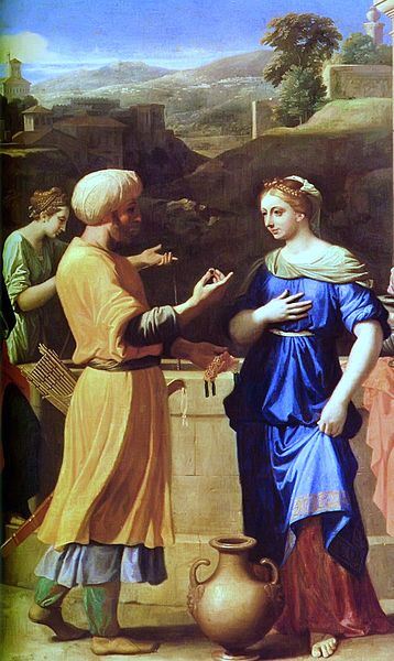 "Eliezer and Rebecca" by Nicolas Poussin