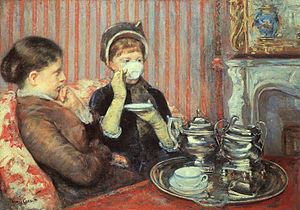 "Five O'clock Tea" by Mary Cassatt